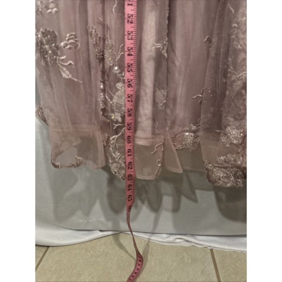 NEW Mac Duggal [ 4‎  ] 50664 Embroidered Illusion High Neck A Line Gown J2004 - Picture 7 of 14